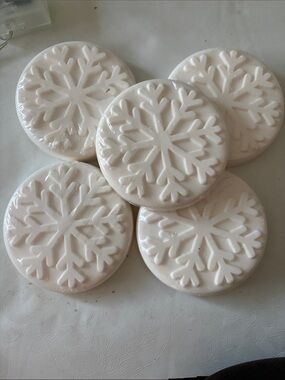 5 Crate & Barrel Snowflake Hand Soaps